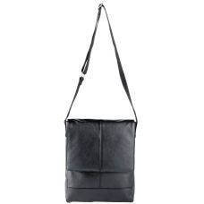 Мужская кожаная сумка, планшетка Livergy Черная