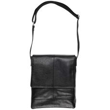 Мужская кожаная сумка, планшетка Livergy Черная