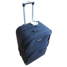 Тканевый средний чемодан на колесах 67L Gedoх медиум-серый