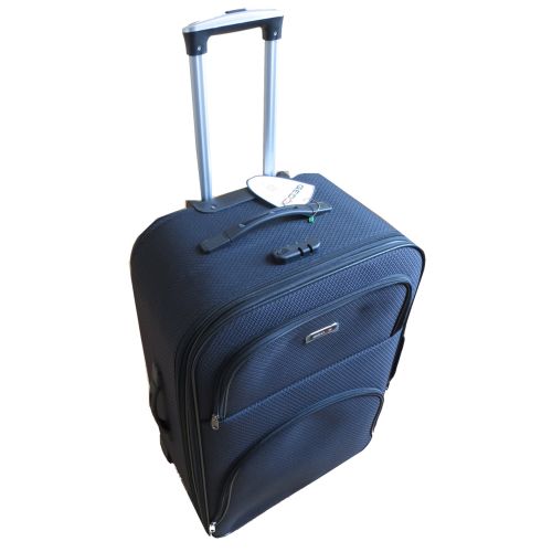 Тканевый средний чемодан на колесах 67L Gedox темно-серый