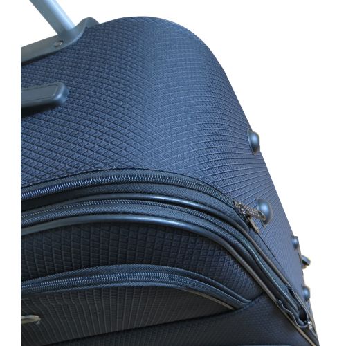 Тканевый средний чемодан на колесах 67L Gedox темно-серый