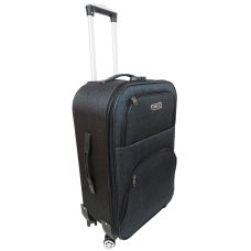 Большой чемодан тканевый на колесах 100L Gedoх темно-серый