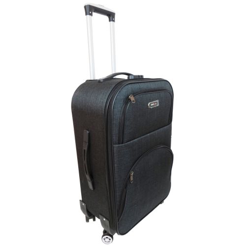 Тканевый средний чемодан на колесах 67L Gedox темно-серый