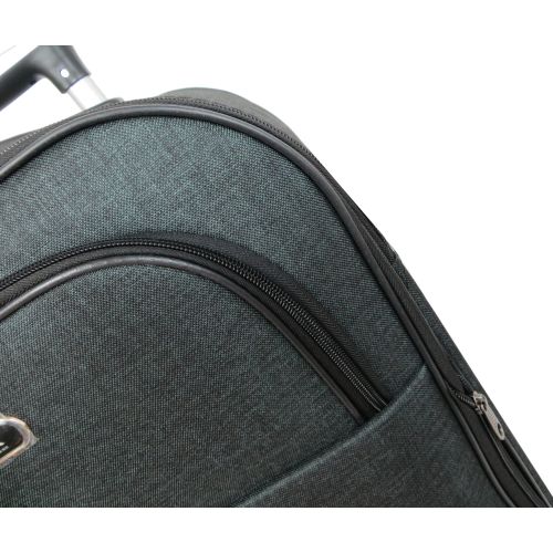 Тканевый средний чемодан на колесах 67L Gedox темно-серый