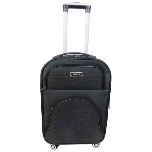 Малый тканевый чемодан на колесах 42L Gedox темно-серый