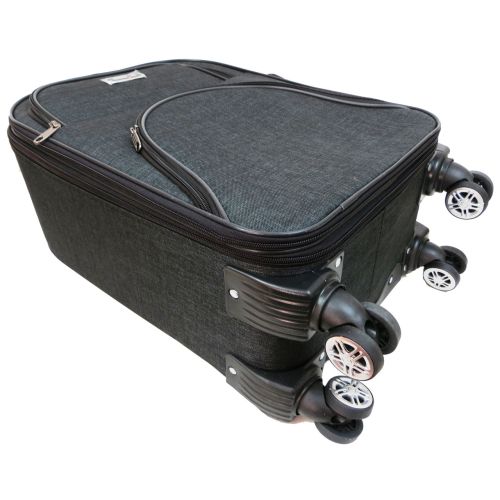 Малый тканевый чемодан на колесах 42L Gedox темно-серый