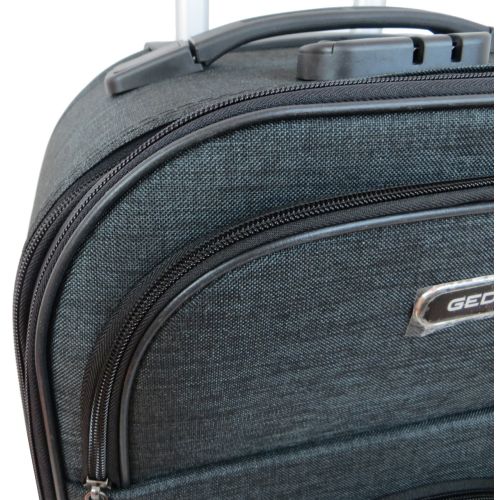 Малый тканевый чемодан на колесах 42L Gedox темно-серый