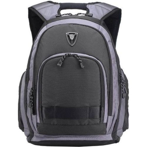 Рюкзак для ноутбука 15,6 с сумкой для фотокамеры и дождевиком Sumdex PON-395GY Черный с серым