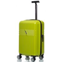 Маленький чемодан на колесах их поликарбоната 42L Sumdeх салатовый