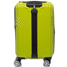 Маленький чемодан на колесах их поликарбоната 42L Sumdeх салатовый