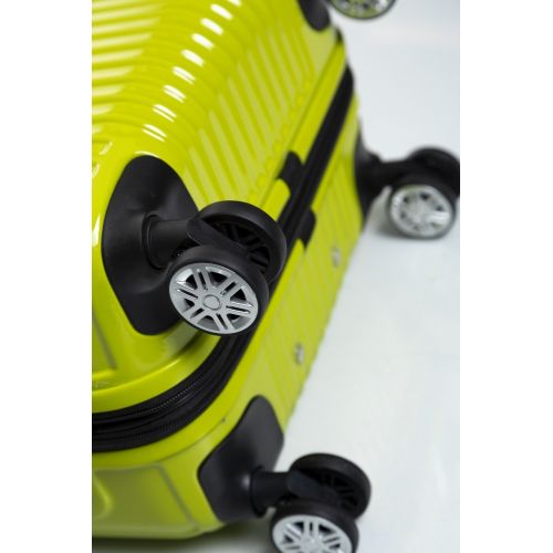 Маленький чемодан на колесах их поликарбоната 42L Sumdex салатовый