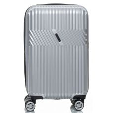Чемодан маленький Sumdex из поликарбоната 42 л 55×34×31 см Серебристый