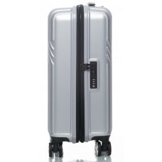 Чемодан маленький Sumdex из поликарбоната 42 л 55×34×31 см Серебристый