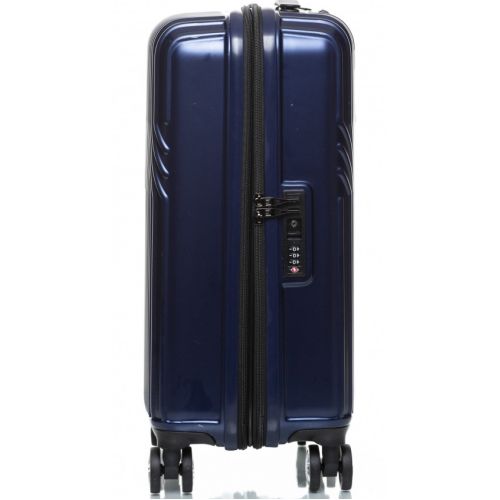 Маленький чемодан на колесах их поликарбоната 42L Sumdex синий