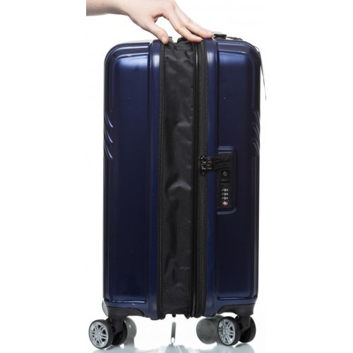 Маленький чемодан на колесах их поликарбоната 42L Sumdex синий