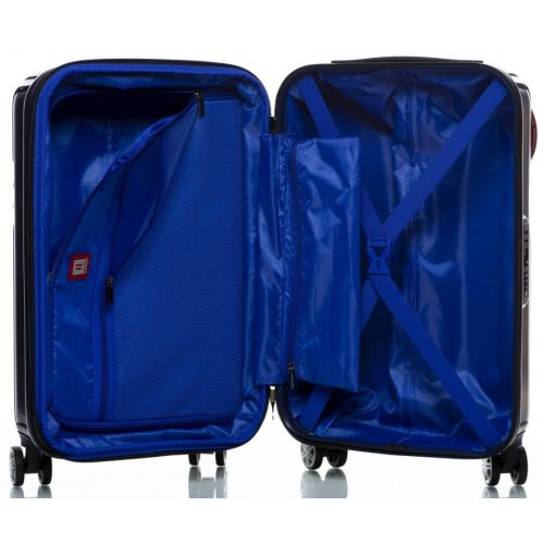 Маленький чемодан на колесах их поликарбоната 42L Sumdex синий