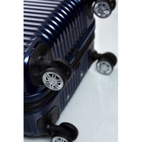 Маленький чемодан на колесах их поликарбоната 42L Sumdex синий