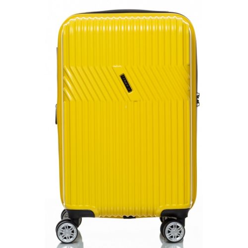 Маленький чемодан на колесах их поликарбоната 42L Sumdex желтый