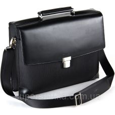 Деловой портфель из кожи и нейлона Fouquet NBC-1002M Черный