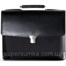 Деловой портфель из кожи и нейлона Fouquet NBC-1002M Черный