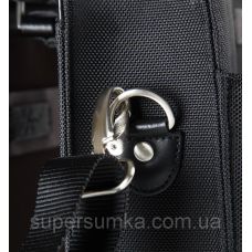 Деловой портфель из кожи и нейлона Fouquet NBC-1002M Черный