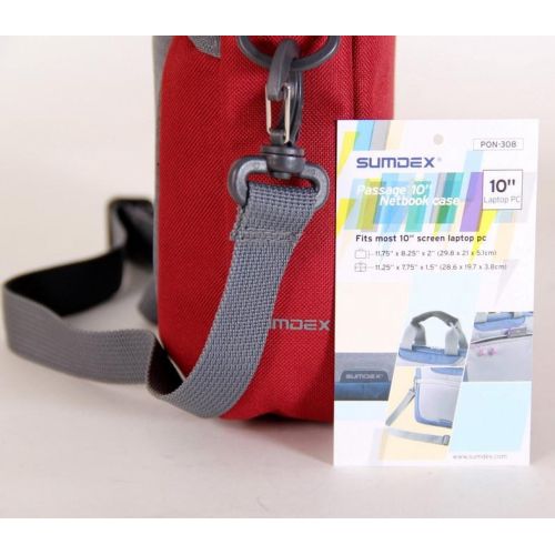 Небольшая сумка для планшета нетбука 10 дюймов Sumdex PON-308RD Красная