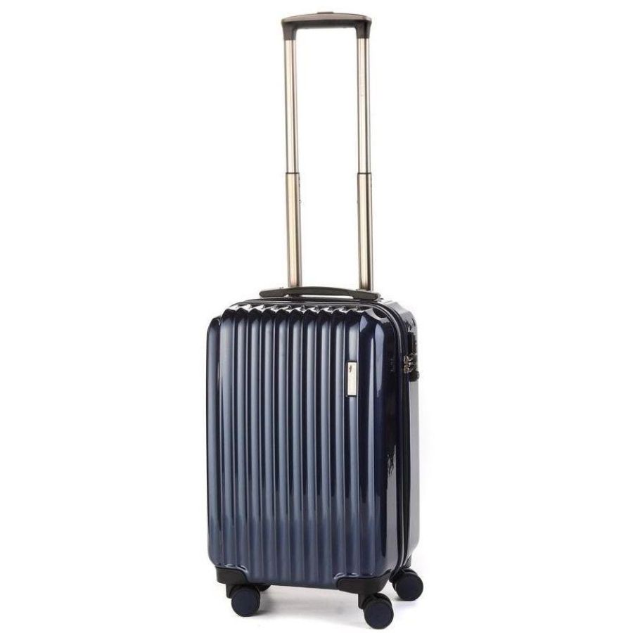 Чемодан Sumdex с расширением поликарбонат/ABS 55x34x24/31 см 30-40 л Синий