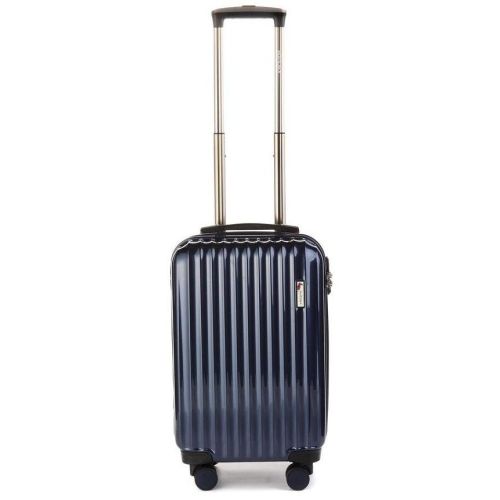 Чемодан Sumdex с расширением поликарбонат/ABS 55x34x24/31 см 30-40 л Синий