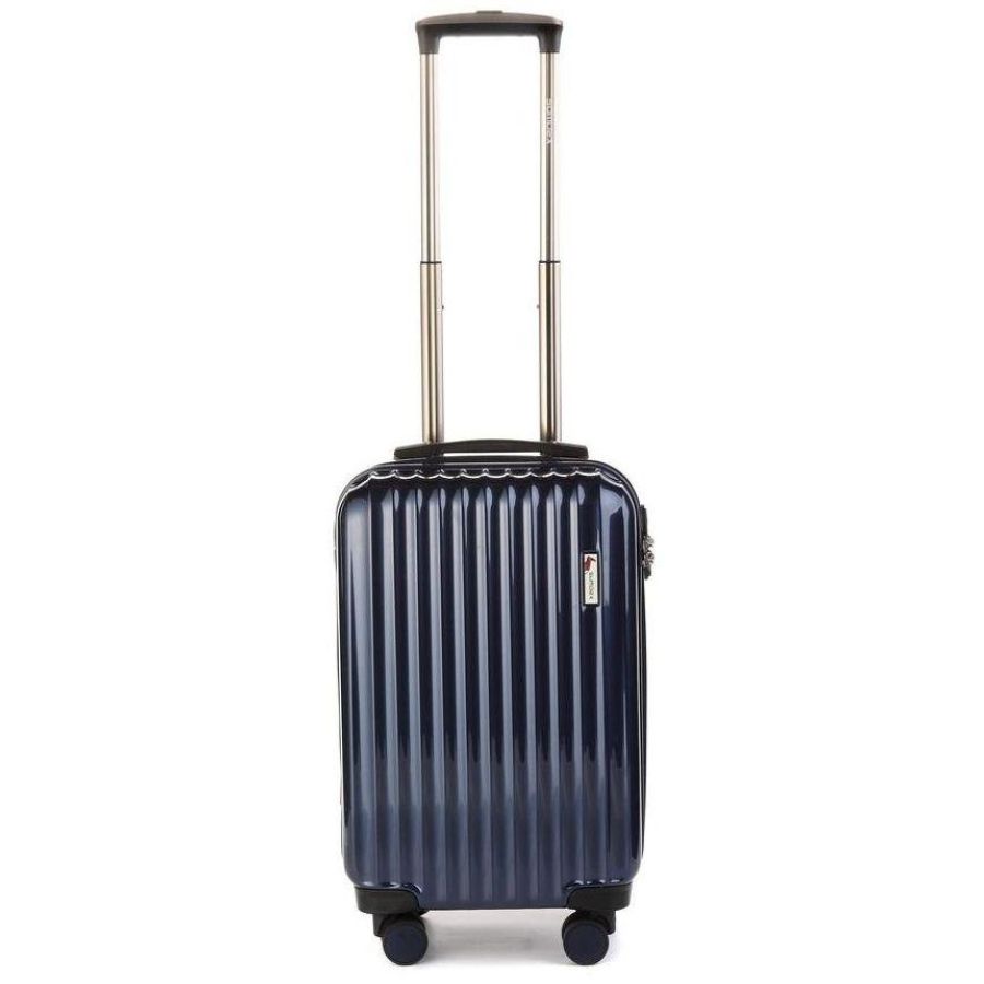 Чемодан Sumdex с расширением поликарбонат/ABS 55x34x24/31 см 30-40 л Синий