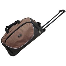 Сумка дорожная на колесах 57L Wallaby Хаки с коричневым