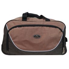 Сумка дорожная на колесах 57L Wallaby Хаки с коричневым