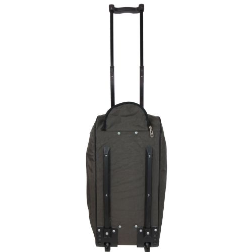 Сумка дорожная на колесах 57L Wallaby хаки с коричневым