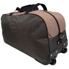 Сумка дорожная на колесах 57L Wallaby Хаки с коричневым