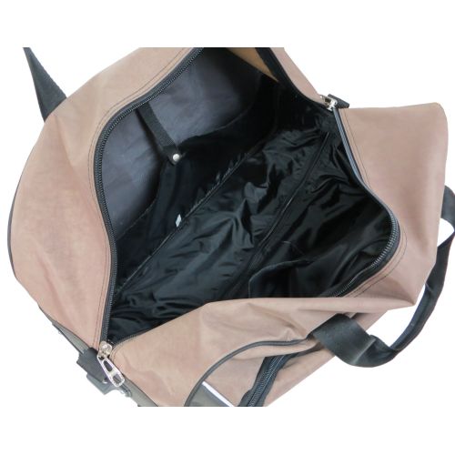 Сумка дорожная на колесах 57L Wallaby хаки с коричневым