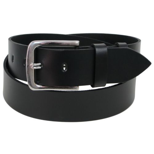 Широкий кожаный мужской ремень Skipper 1609-50 Черный