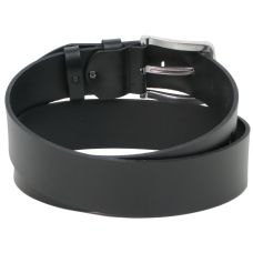 Широкий кожаный мужской ремень Skipper 1609-50 Черный