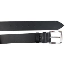 Широкий кожаный мужской ремень Skipper 1609-50 Черный