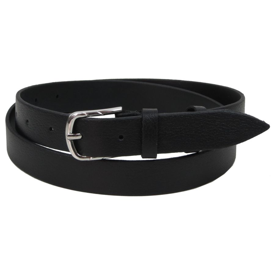 Женский ремень из натуральной кожи Skipper 1608-25	 Черный