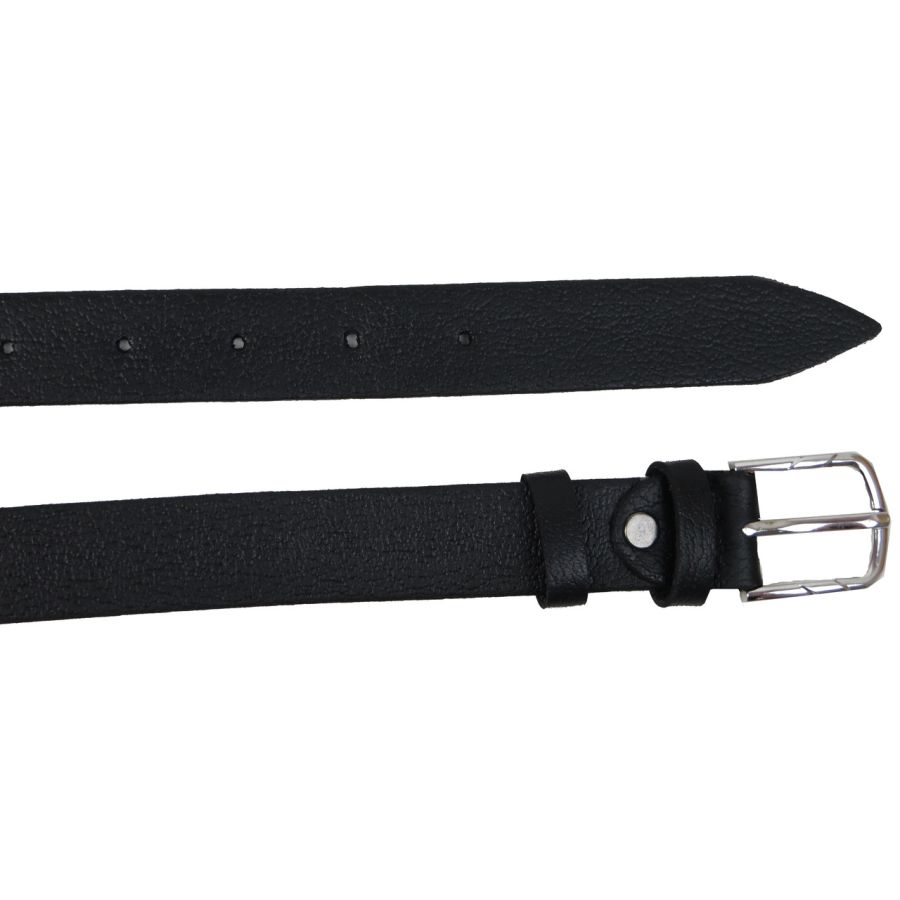 Женский ремень из натуральной кожи Skipper 1608-25	 Черный