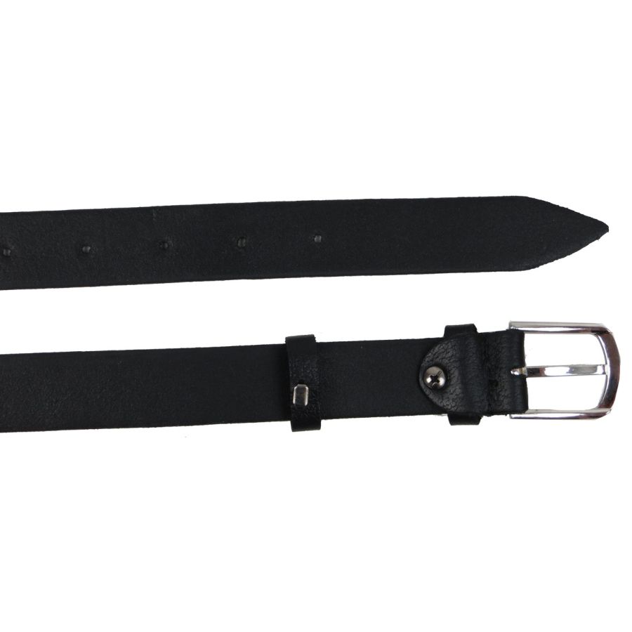 Женский ремень из натуральной кожи Skipper 1608-25	 Черный