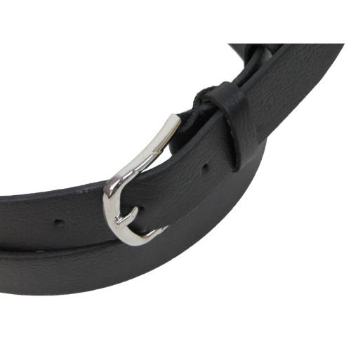 Женский ремень из натуральной кожи Skipper 1608-25	 Черный