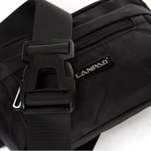 Сумка мужская на пояс, бананка Lanpad черна