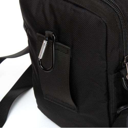 Небольшая мужская сумка через плечо Lanpad черная