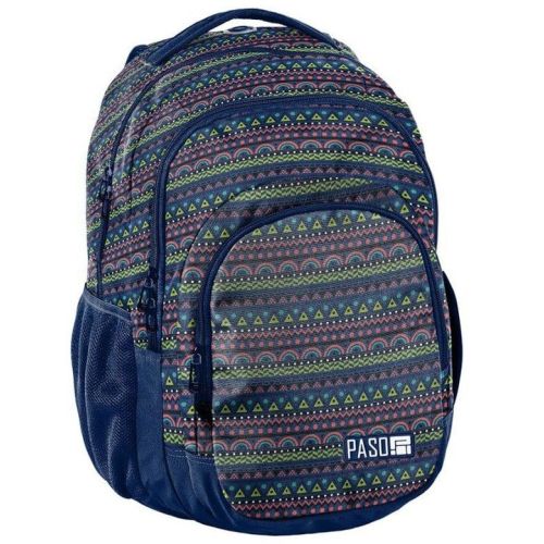 Рюкзак молодежный PASO 18-2706PC разноцветный