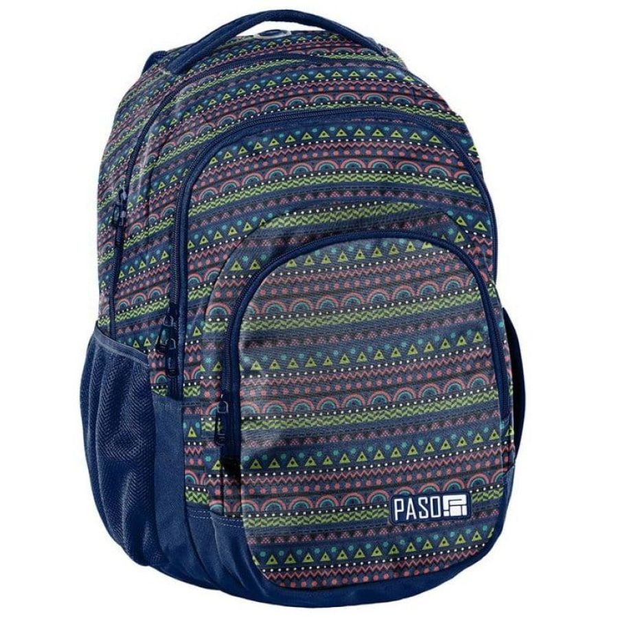 Рюкзак молодежный PASO 18-2706PC разноцветный