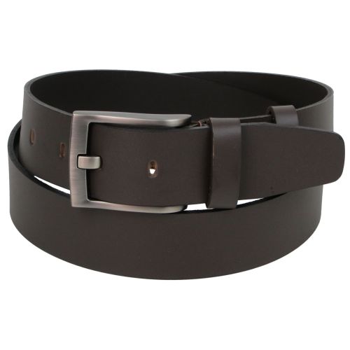 Мужской ремень под джинсы Skipper 1613-45	Темно коричневый