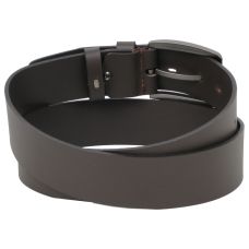 Широкий мужской ремень под джинсы Skipper 1612-45  Темно коричневый