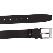 Широкий мужской ремень под джинсы Skipper 1612-45  Темно коричневый