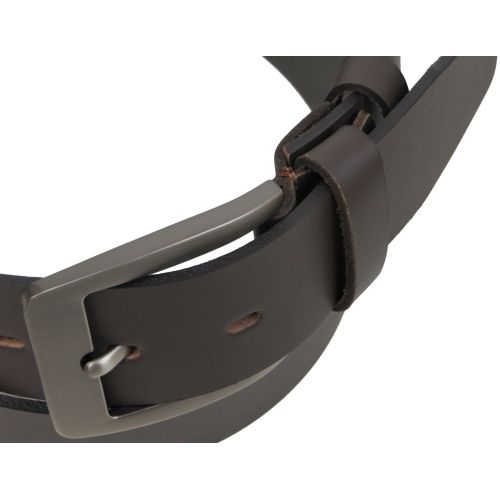 Широкий мужской ремень под джинсы Skipper 1612-45  Темно коричневый