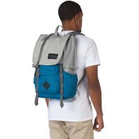 Городской рюкзак 28L Jansport Hatchet серый с голубым